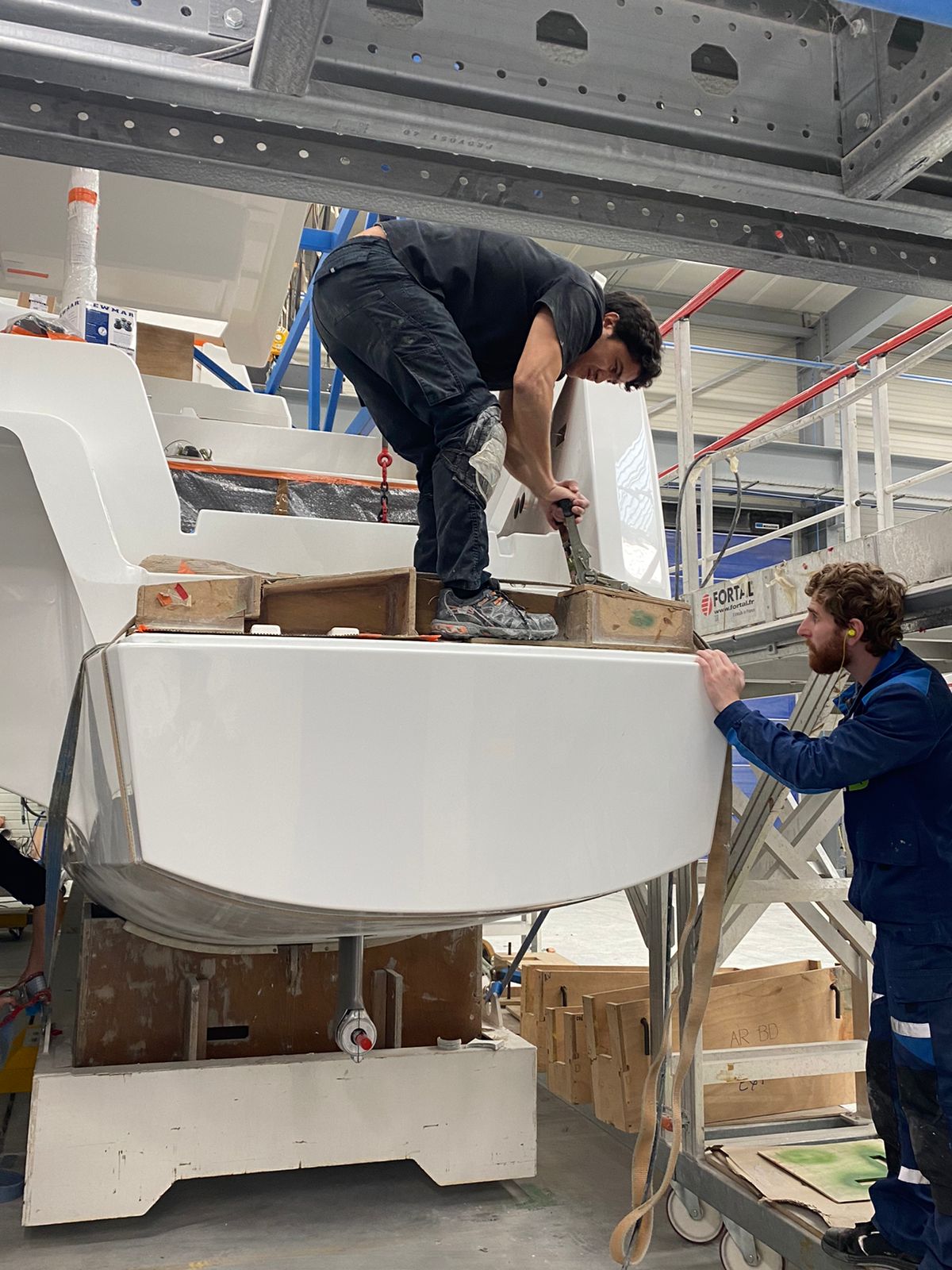 Hull section assembly — precision fit