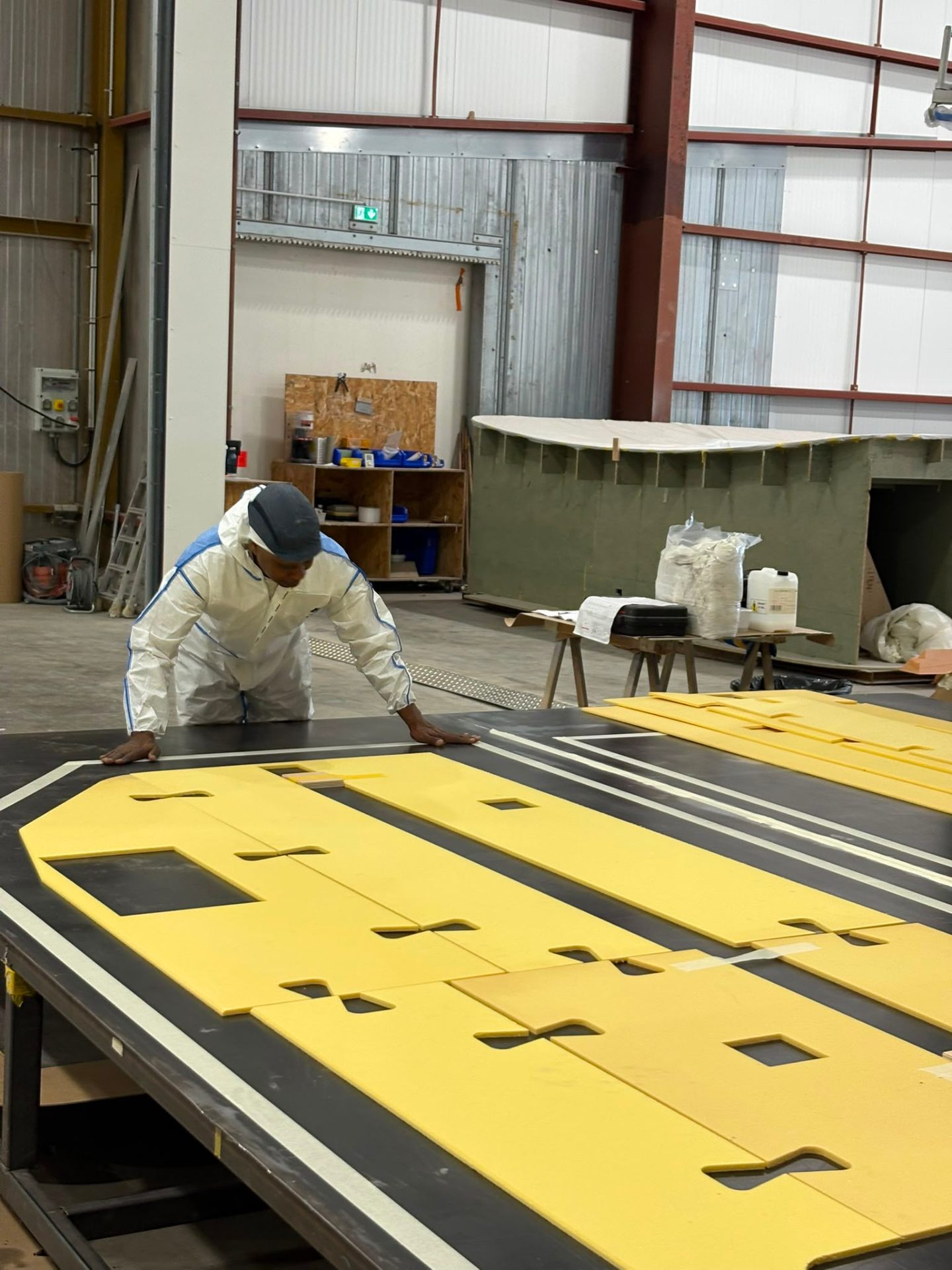 PVC foam core kitting — bulkhead panels